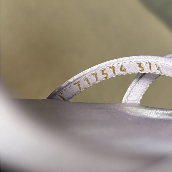 Saint Laurent YSL Lila Sandals Crepe Satin Lilac Light Purple Color Size 37.5 - Picture 10 of 10